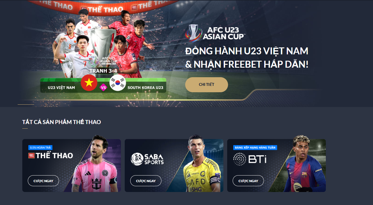 Sảnh thể thao M88 nổi bật